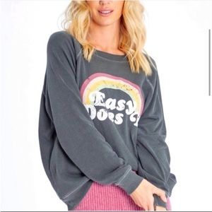 Wildfox oversized sommers sweatshirt easy does it small